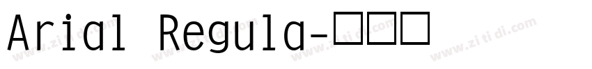 Arial Regula字体转换